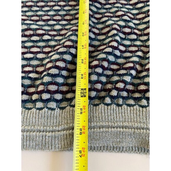 Vintage Jantzen Classics Size XL Men's Geometric Pattern Crewneck Sweater, 90s - Picture 7 of 9